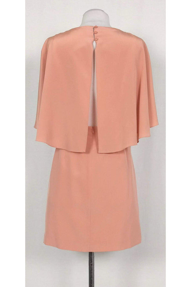 Current Boutique-Tibi - Blush Open-Back Cape Overlay Dress Sz 0