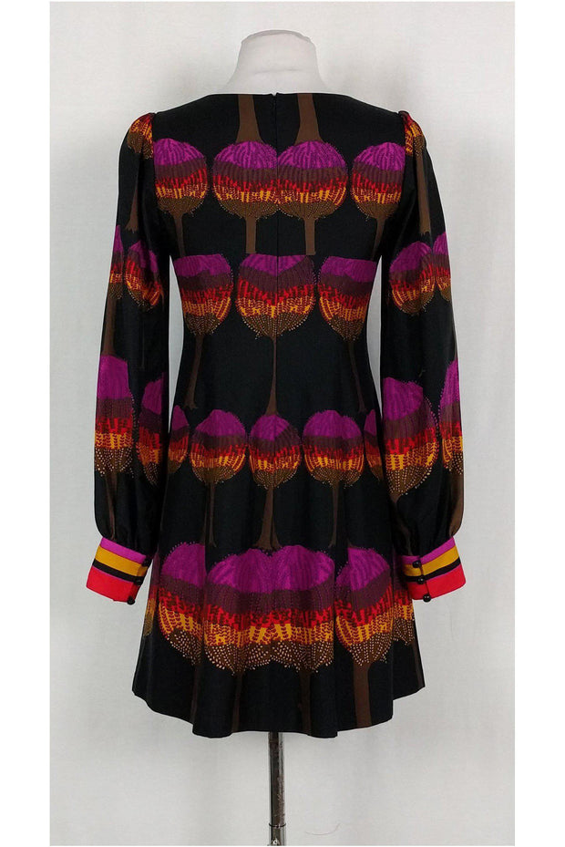 Current Boutique-Tibi - Black Dress w/ Tree Print Sz 0