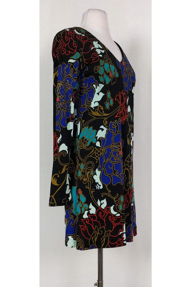 Current Boutique-Tibi - Black & Paisley Shift Sz S