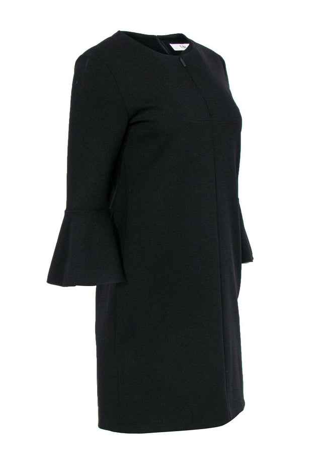 Current Boutique-Tibi - Black Zip-Up Front Bell Sleeve Dress Sz 4