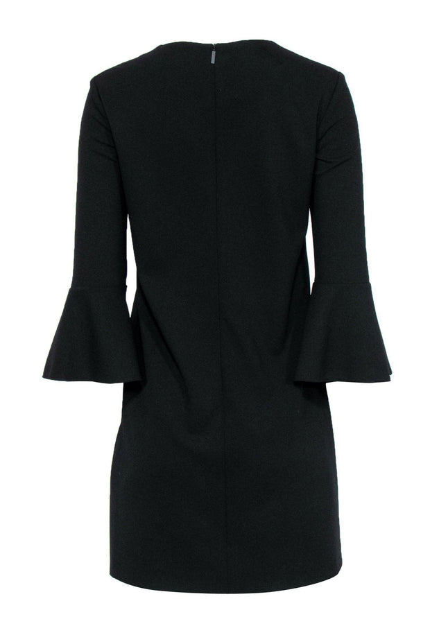 Current Boutique-Tibi - Black Zip-Up Front Bell Sleeve Dress Sz 4