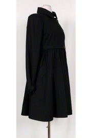 Current Boutique-Tibi - Black Cotton Trench Coat Sz 4