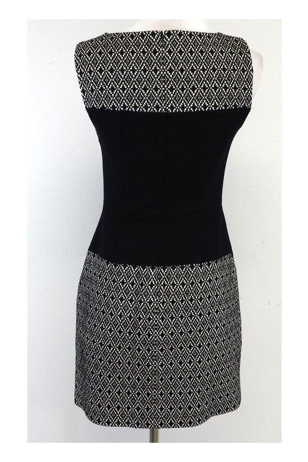 Current Boutique-Tibi - Black & White Diamond Pattern Sleeveless Dress Sz 2