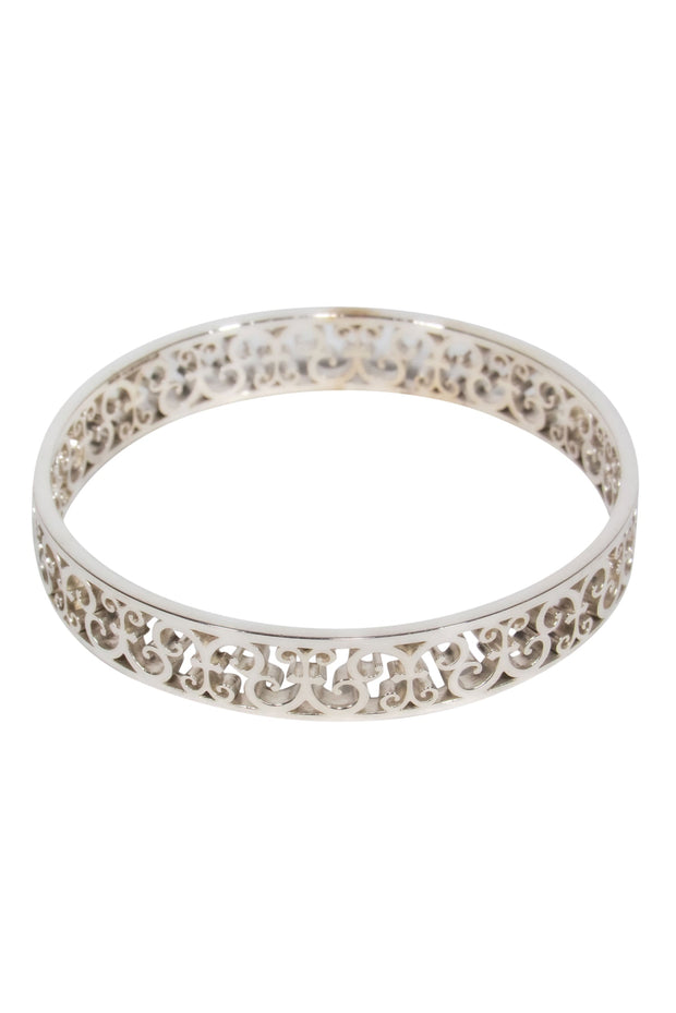 Current Boutique-Tiffany & Co Sterling Silver Laser Cut Bangle Bracelet
