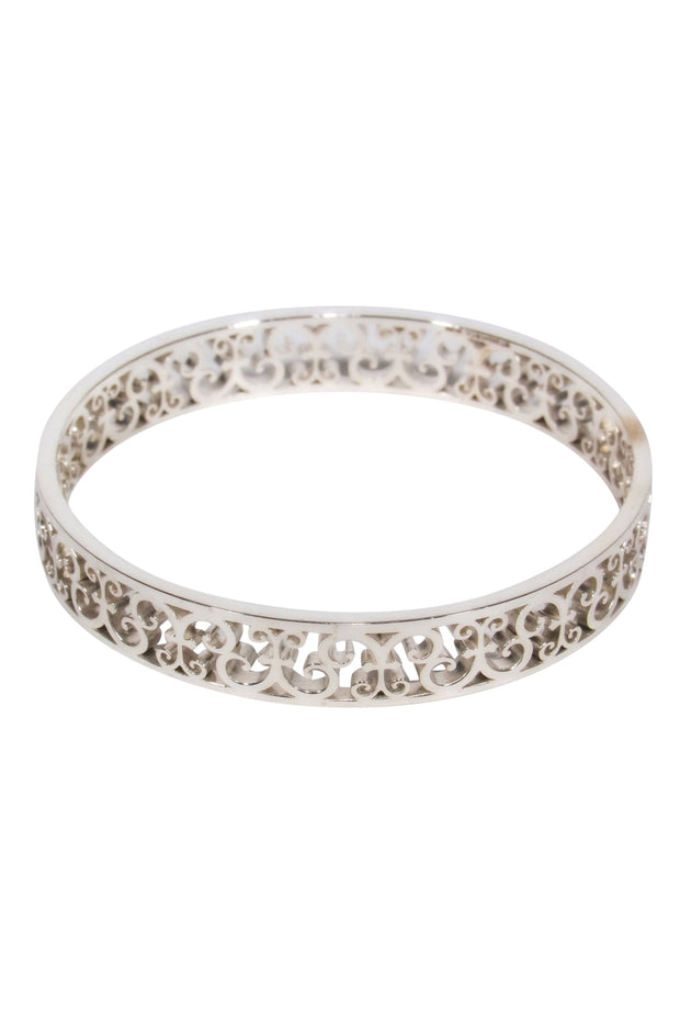 Current Boutique-Tiffany & Co Sterling Silver Laser Cut Bangle Bracelet