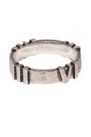 Current Boutique-Tiffany & Co - Sterling Silver Roman Numeral Ring Sz 6.5