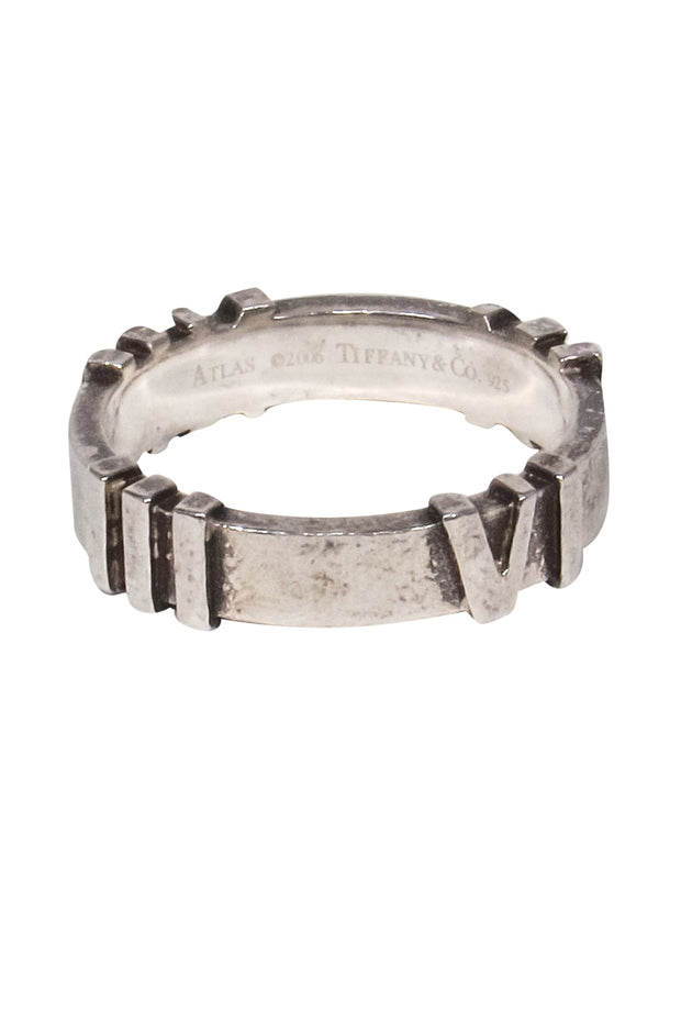 Current Boutique-Tiffany & Co - Sterling Silver Roman Numeral Ring Sz 6.5