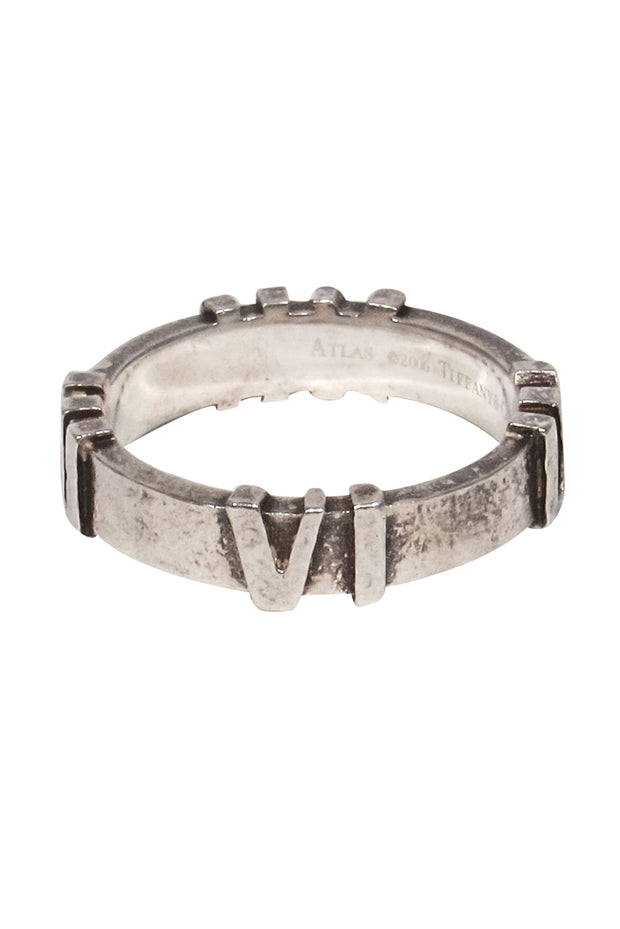 Current Boutique-Tiffany & Co - Sterling Silver Roman Numeral Ring Sz 6.5