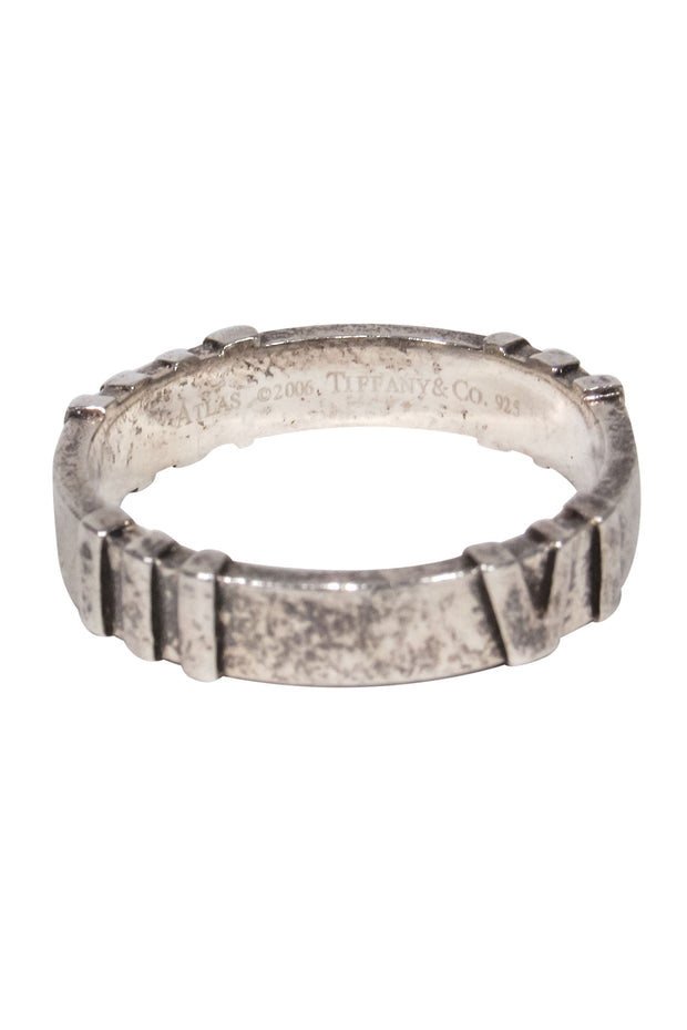 Current Boutique-Tiffany & Co. - Sterling Silver Roman Numerals Ring Sz 6.5