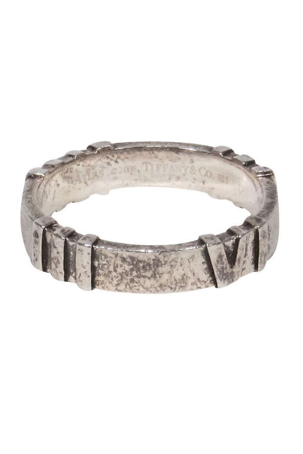 Current Boutique-Tiffany & Co. - Sterling Silver Roman Numerals Ring Sz 6.5