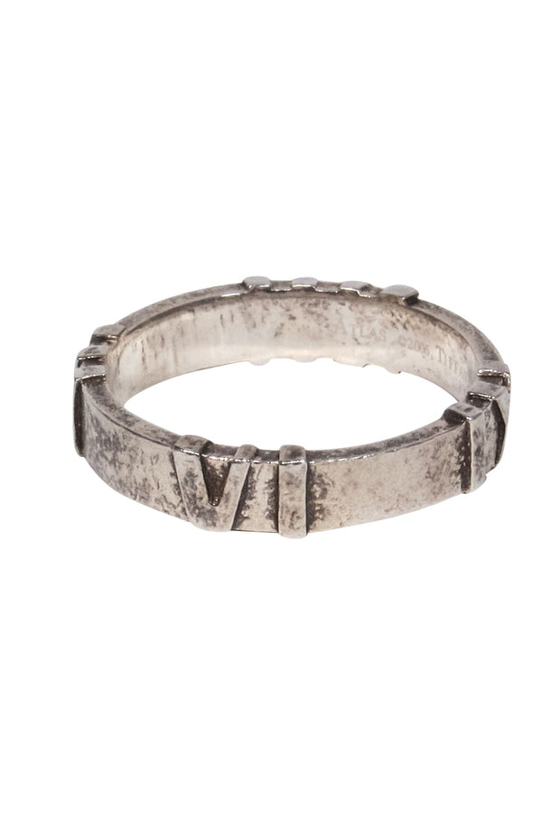 Current Boutique-Tiffany & Co. - Sterling Silver Roman Numerals Ring Sz 6.5