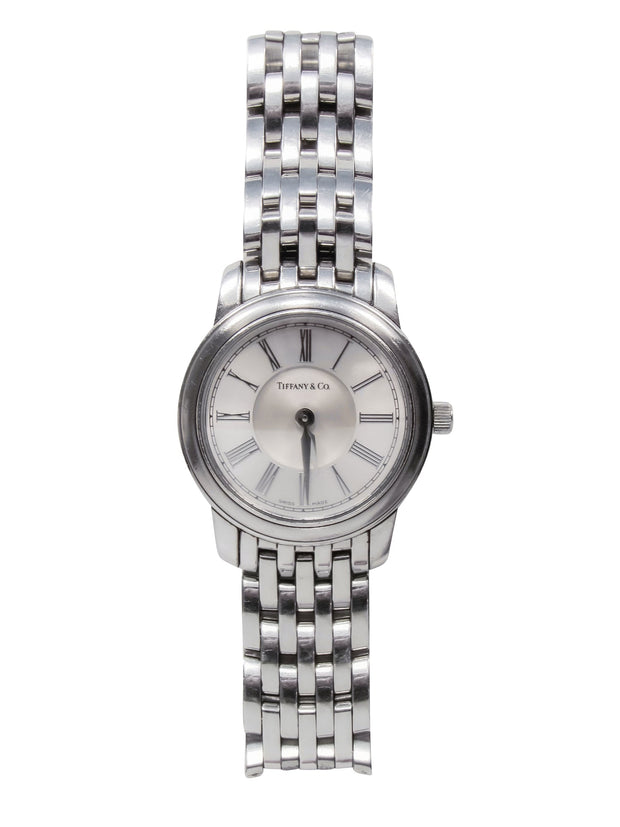 Current Boutique-Tiffany & Co - Silver Stainless Steel Swiss Made Mark Resonator Watch