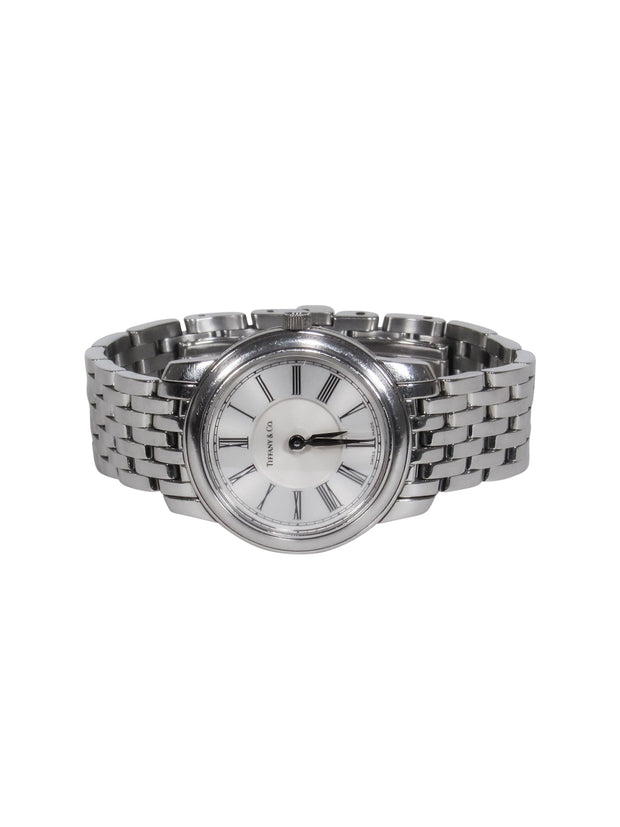 Current Boutique-Tiffany & Co - Silver Stainless Steel Swiss Made Mark Resonator Watch