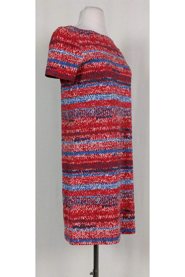 Current Boutique-Tory Burch - Red & Blue Printed Dress Sz XS