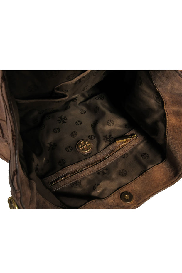 Current Boutique-Tory Burch - Brown Quilted Shoulder Bag