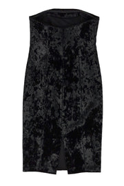 Current Boutique-Tracy Reese - Black Strapless Velvet Dress Sz 4