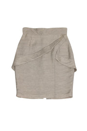 Current Boutique-Tracy Reese - Beige Tulip Pencil Skirt Sz 8