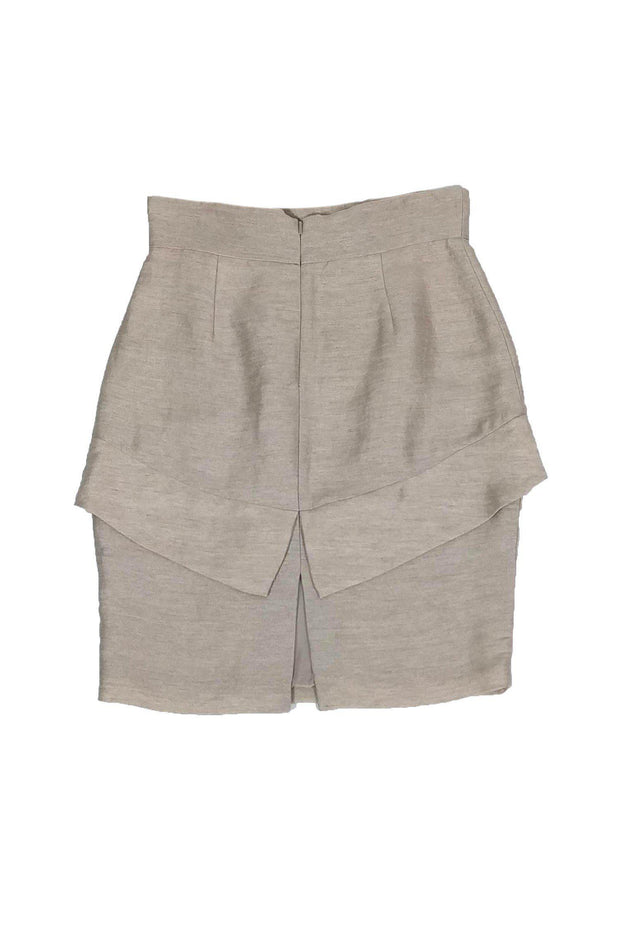 Current Boutique-Tracy Reese - Beige Tulip Pencil Skirt Sz 8