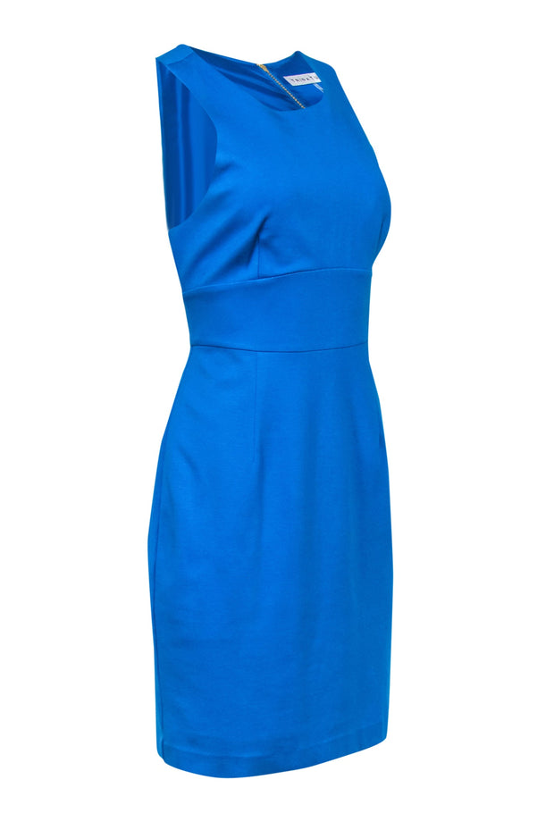 Current Boutique-Trina Turk - Caribbean Blue Sheath Dress Sz 10