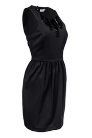 Current Boutique-Trina Turk - Black Dress w/ Chevron Beading Sz 4