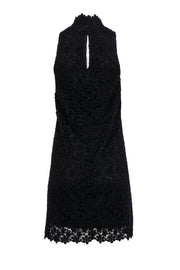 Current Boutique-Trina Turk - Black Floral Lace Sleeveless Shift Dress Sz 4