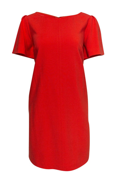 Current Boutique-Trina Turk - Orange Short Sleeve Shift Dress Sz 12