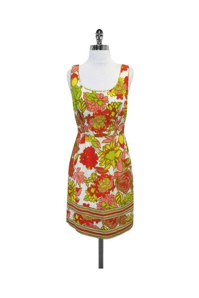 Current Boutique-Trina Turk - Multicolor Floral Silk Dress Sz 4
