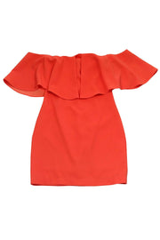 Current Boutique-Trina Turk - Bright Orange Off-the-Shoulder Dress Sz 6