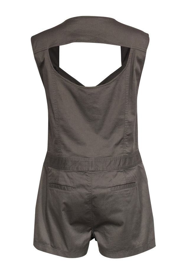 Current Boutique-Trina Turk - Olive Green Utilitarian Romper Sz 12