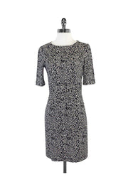 Current Boutique-Trina Turk - Black & White Print Midi Dress Sz 4