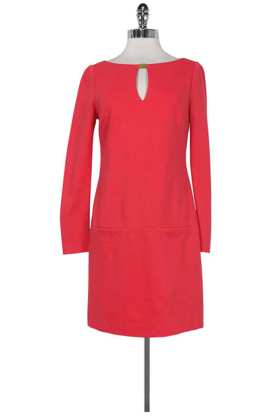 Current Boutique-Trina Turk - Coral Drop Waist Shift Dress Sz 4