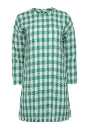 Current Boutique-Tuckernuck - Green & White Plaid Tweed Dress Sz S