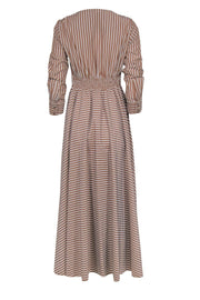 Current Boutique-Tuckernuck - Tan & White Stripe Long Sleeve Maxi Dress Sz XS