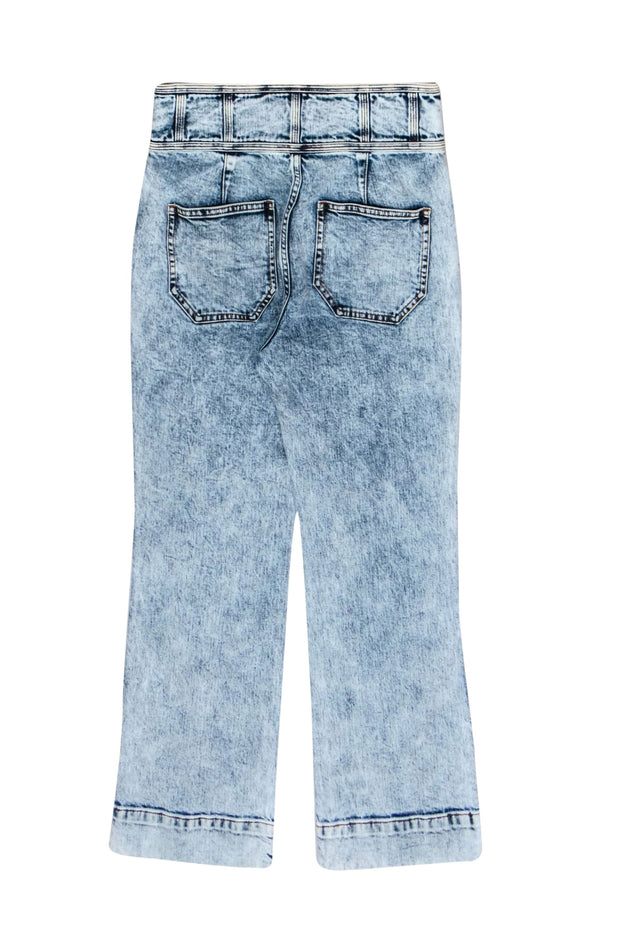 Current Boutique-Ulla Johnson - Light Acid Wash Button Fly High-Waist Straight Leg “Ellis” Jeans Sz 6