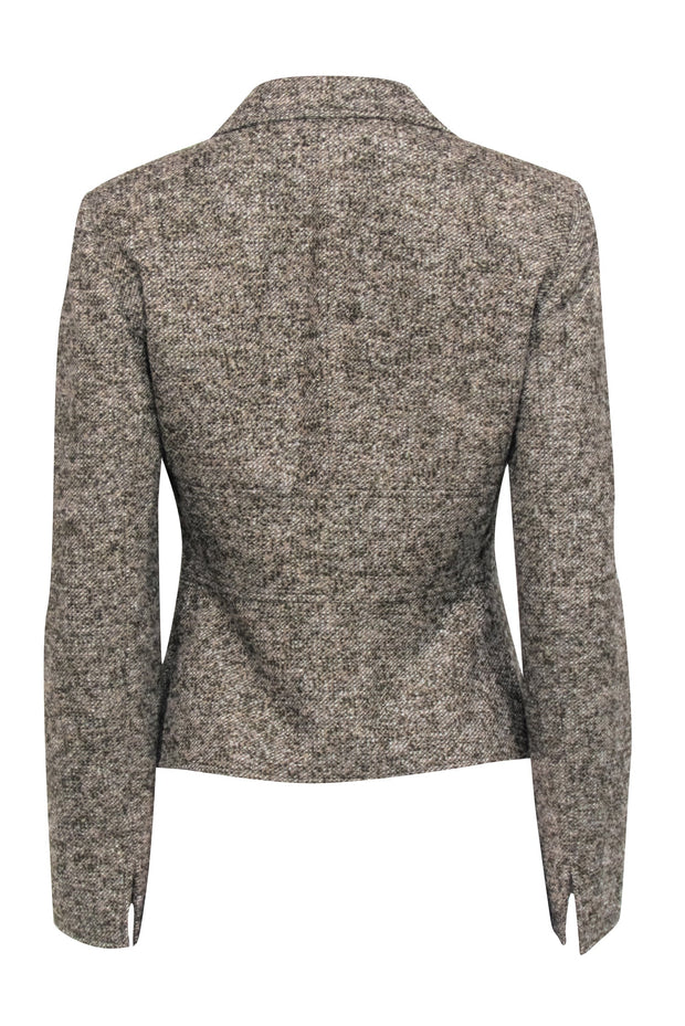Current Boutique-Valentino - Olive, Beige, & Cream Tweed Blazer Sz 10