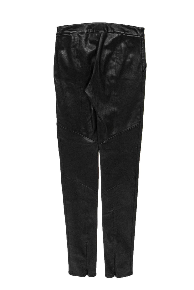 Current Boutique-Veda - Black Leather Skinny Pants Sz 28