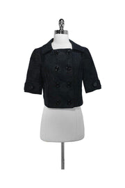 Current Boutique-Vera Wang Lavender Label - Black & Metallic Jacket Sz 2