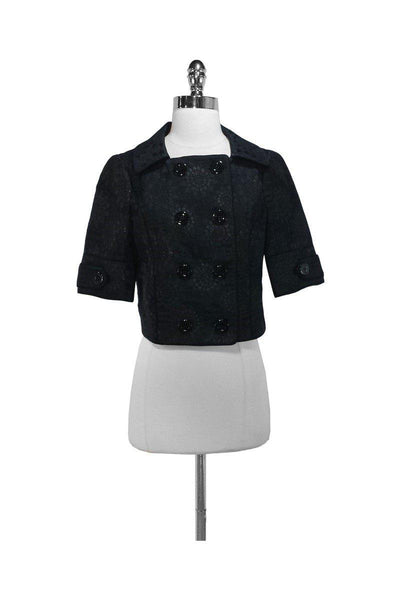 Current Boutique-Vera Wang Lavender Label - Black & Metallic Jacket Sz 2