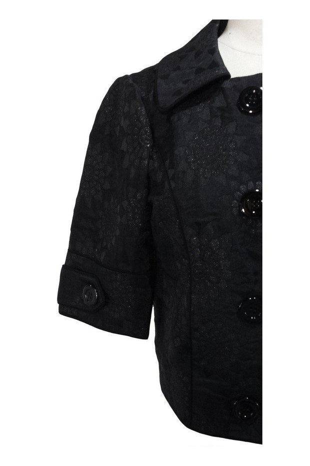 Current Boutique-Vera Wang Lavender Label - Black & Metallic Jacket Sz 2