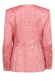 Current Boutique-Veronica Beard - Pink Woodgrain Textured "Erin" Jacket Sz 10