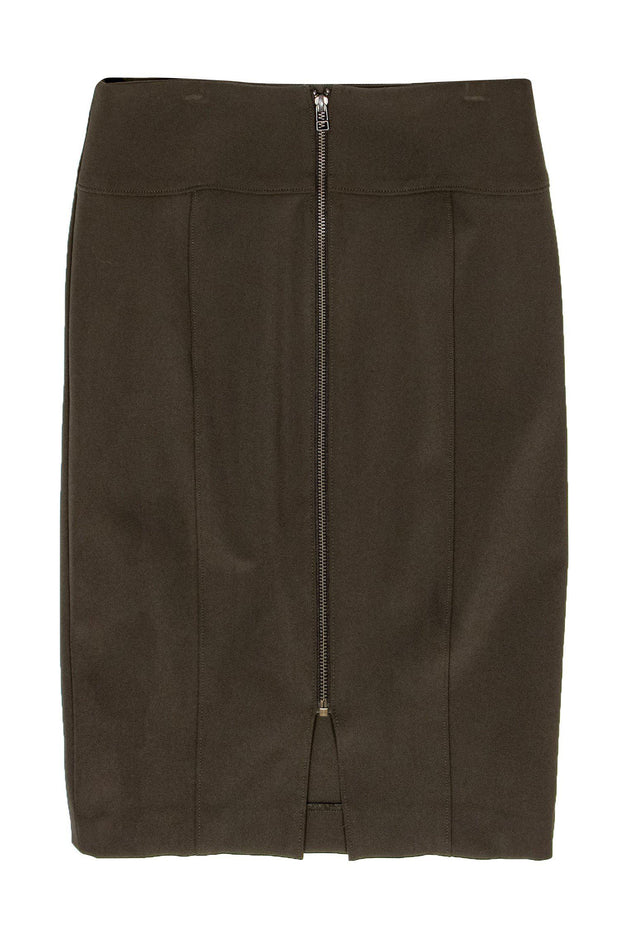 Current Boutique-Veronica Beard - Olive Green Pencil Skirt Sz 8