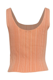 Current Boutique-Vince - Light Orange Ribbed Cotton Tank Sz M