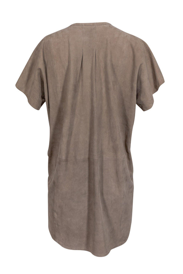 Current Boutique-Vince - Beige Suede Shift Dress Sz S
