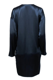Current Boutique-Vince - Navy Silk Shift Dress Sz S