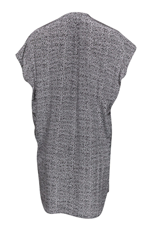 Current Boutique-Vince - Grey Speckled Silk Cap Sleeve Dress Sz XS