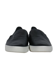 Current Boutique-Vince - Black Perforated Leather Low Top Sneakers Sz 9