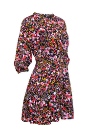Current Boutique-Whistles - Navy Floral Printed A-Line Dress Sz 0