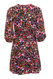 Current Boutique-Whistles - Navy Floral Printed A-Line Dress Sz 0