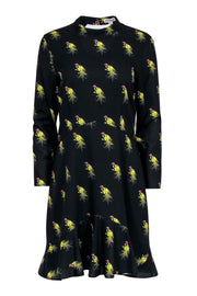 Current Boutique-Whistles - Black Bird Print Midi Dress Sz M