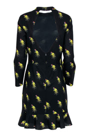 Current Boutique-Whistles - Black Bird Print Midi Dress Sz M